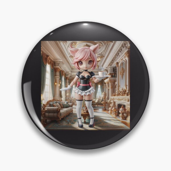 Item preview, Furry Maids Chibi Porca Rosa Nina designed and sold by CHIBI_POPZ.