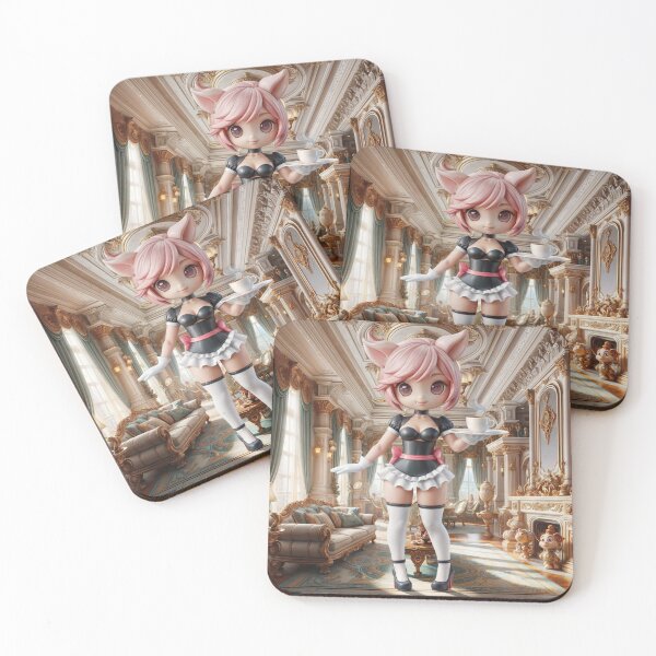 Item preview, Furry Maids Chibi Porca Rosa Nina designed and sold by CHIBI_POPZ.