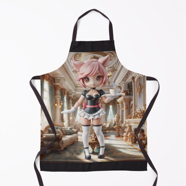 Item preview, Furry Maids Chibi Porca Rosa Nina designed and sold by CHIBI_POPZ.