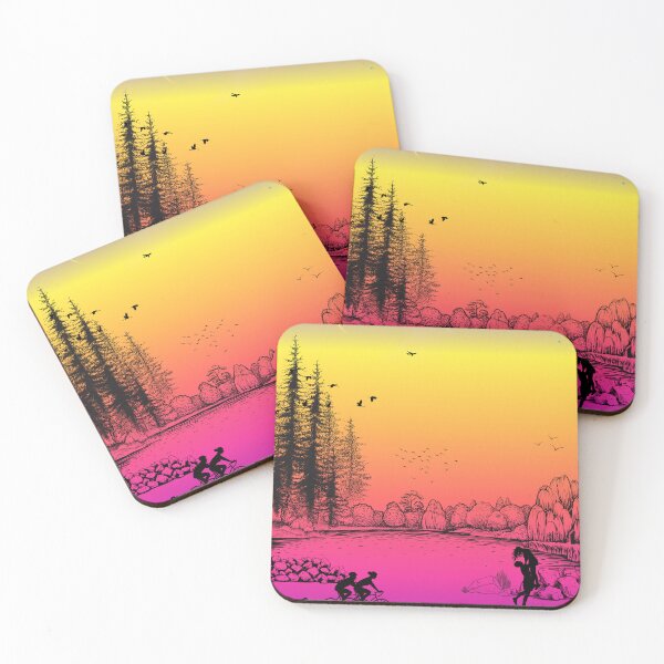 Item preview, Twilight Embrace: Gradient Romance on the Lakeshore designed and sold by AbeeRedB.