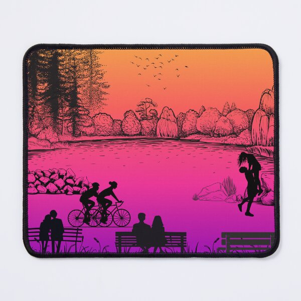 Item preview, Twilight Embrace: Gradient Romance on the Lakeshore designed and sold by AbeeRedB.