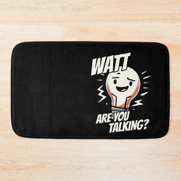 Item preview, Watts up - Whats up - What is going on Light Bulb designed and sold by DoodleDashShop.