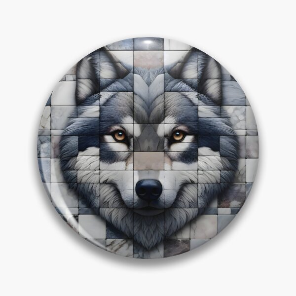 Item preview, Diamond-Eyed Wolf designed and sold by AI-Only Creations.