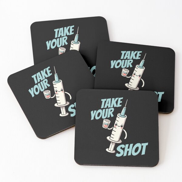 Item preview, Take your Shot Injection Needle Nurse Humor designed and sold by DoodleDashShop.