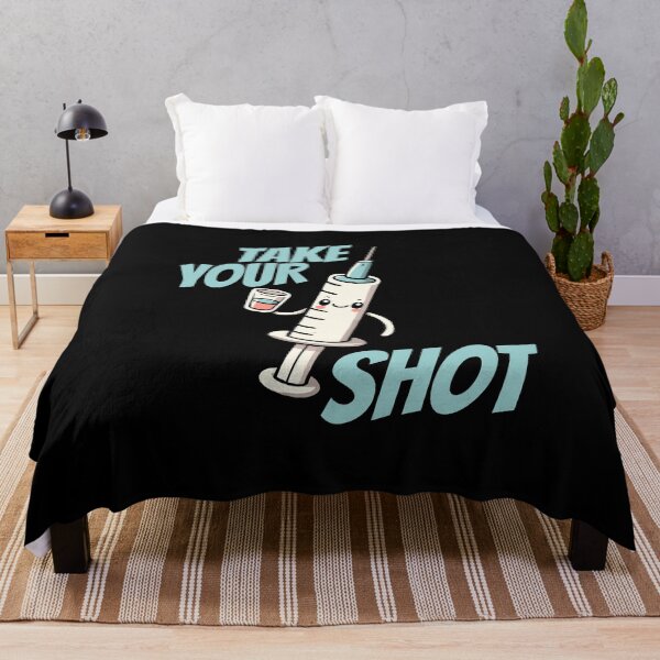 Item preview, Take your Shot Injection Needle Nurse Humor designed and sold by DoodleDashShop.