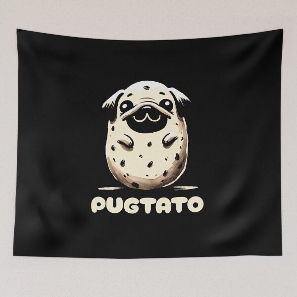 Item preview, Potato Pug Pugtato Couch Potato designed and sold by DoodleDashShop.