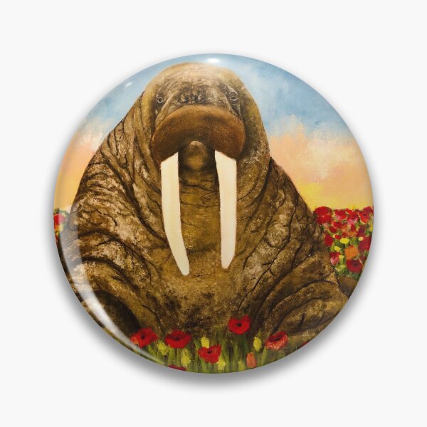Item preview, Walrus in a Field of Poppies designed and sold by hopie3924.