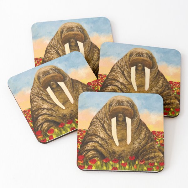 Item preview, Walrus in a Field of Poppies designed and sold by hopie3924.