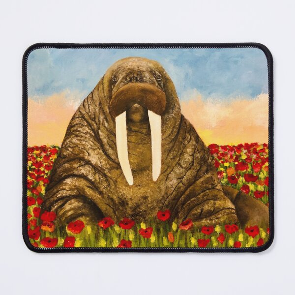 Item preview, Walrus in a Field of Poppies designed and sold by hopie3924.