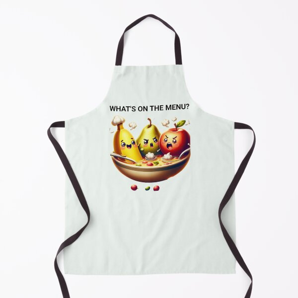 Item preview, What's on the Menu? - Funny Apron designed and sold by galeous.