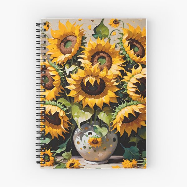 Artikelvorschau, Blumenstrauß aus Sonnenblumen im Ölgemälde-Stil entworfen und verkauft von Adelberton.