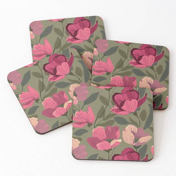 Item preview, Pattern of magenta flowers, modern style designed and sold by Dream scape  of Lucy.