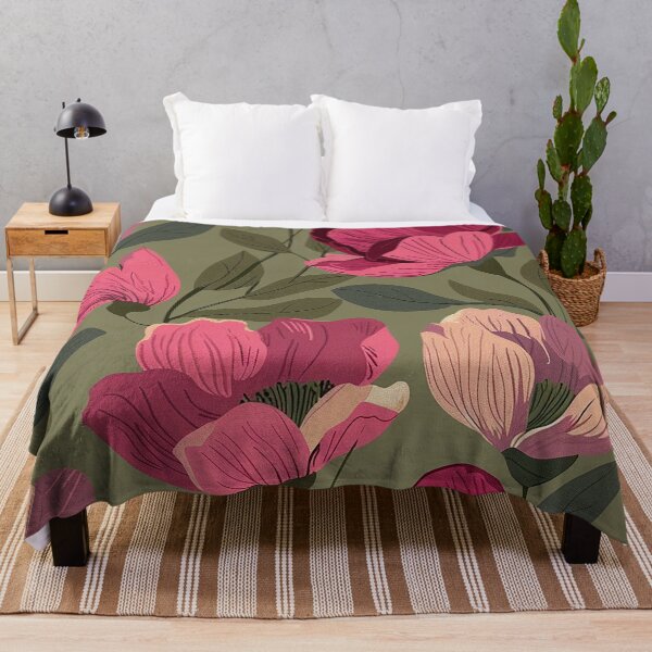 Item preview, Pattern of magenta flowers, modern style designed and sold by Dream scape  of Lucy.