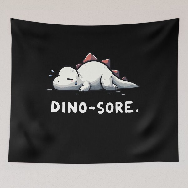 Item preview, Dinosaur Fitness Sore Dinosore Dino Humor designed and sold by DoodleDashShop.