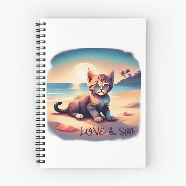 Item preview, CAT LOVE & SUN designed and sold by GOLDENGARDENART.