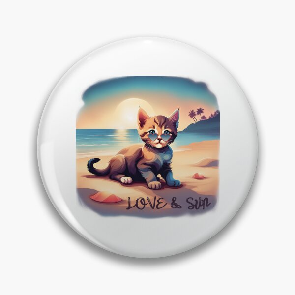 Item preview, CAT LOVE & SUN designed and sold by GOLDENGARDENART.