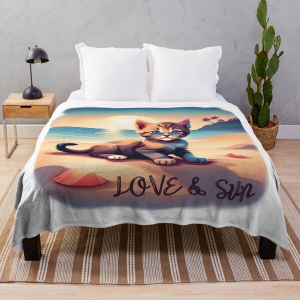 Item preview, CAT LOVE & SUN designed and sold by GOLDENGARDENART.