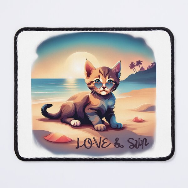 Item preview, CAT LOVE & SUN designed and sold by GOLDENGARDENART.