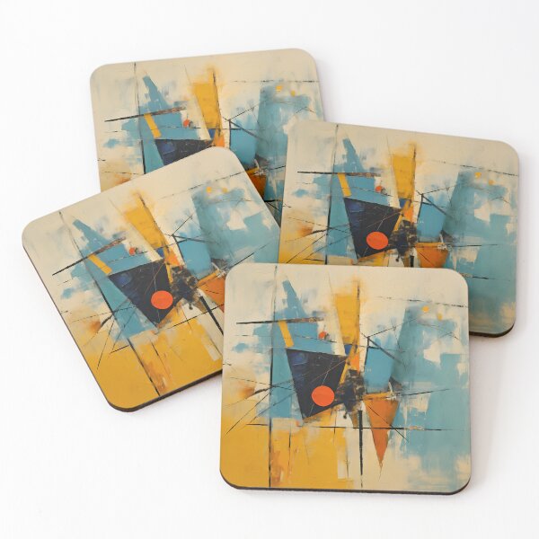 Item preview, Geometric Abstraction Painting designed and sold by kuralesya.