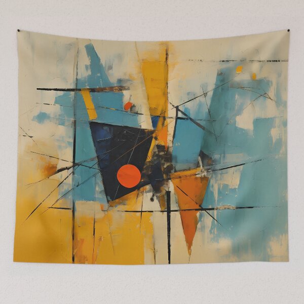 Item preview, Geometric Abstraction Painting designed and sold by kuralesya.