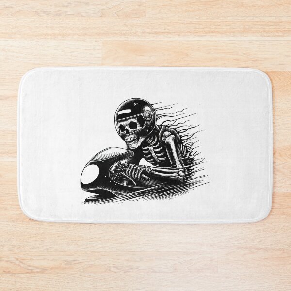 Item preview, SKELETON DARK MOTORCYCLE RACING BYKER RACING CAR NASCAR MOTO GP CHOPPER #ogirdor designed and sold by ogirdorgraphics.