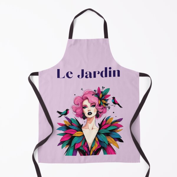 Item preview, Le Jardin vibrant fashion illustration with birds designed and sold by coloursforkids.