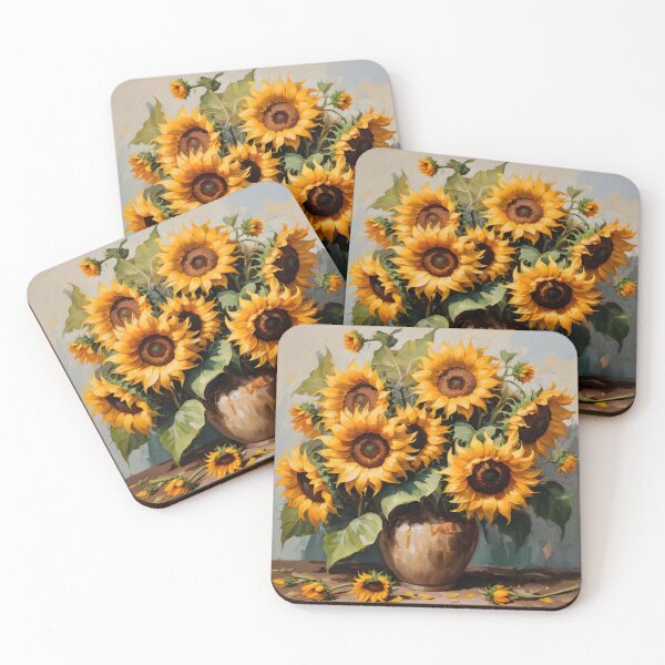 Item preview, Bouquet Of Sunflowers In Oil Painting Style designed and sold by Adelberton.