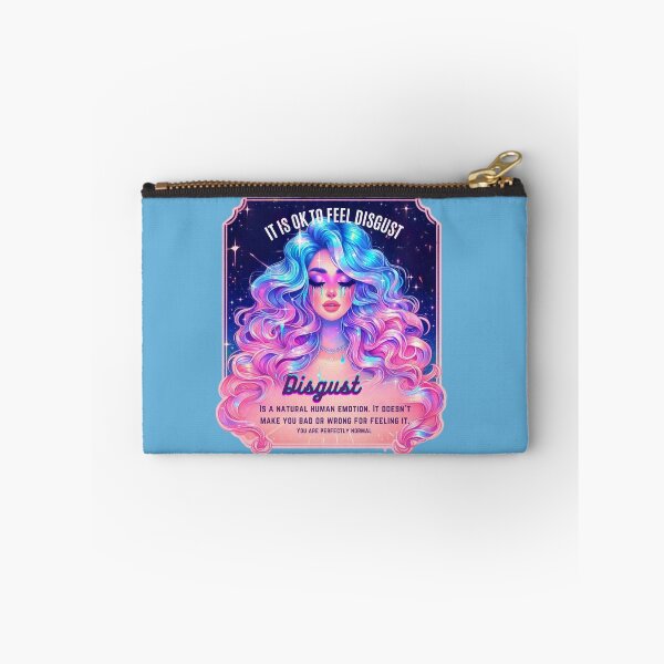 Item preview, Pastel Holographic Watercolor Sticker: Accepting Disgust, Embracing Emotional Authenticity designed and sold by Queueka.