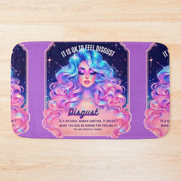 Item preview, Pastel Holographic Watercolor Sticker: Accepting Disgust, Embracing Emotional Authenticity designed and sold by Queueka.