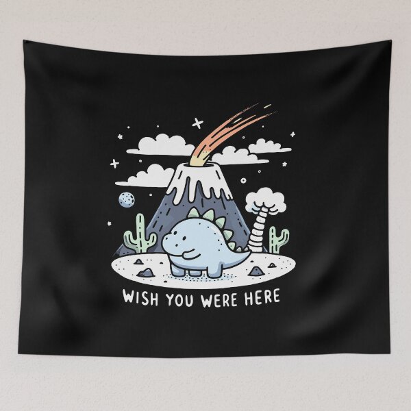 Item preview, Humorous Dino - Wish you were here - Apocalytic Dinosaur Humor designed and sold by DoodleDashShop.