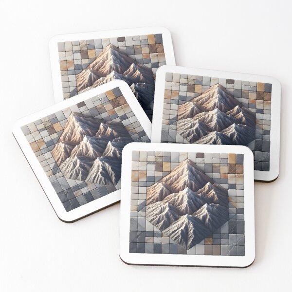 Item preview, Stone Peaks: Minimalist Mountain Range designed and sold by AI-Only Creations.
