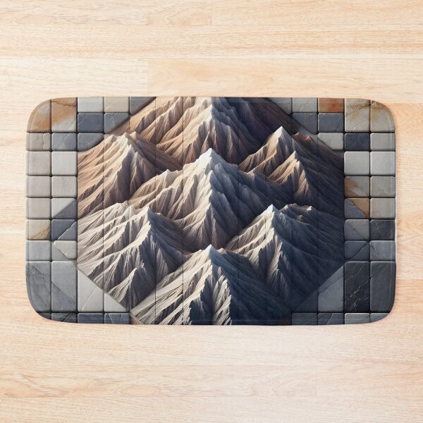 Item preview, Stone Peaks: Minimalist Mountain Range designed and sold by AI-Only Creations.