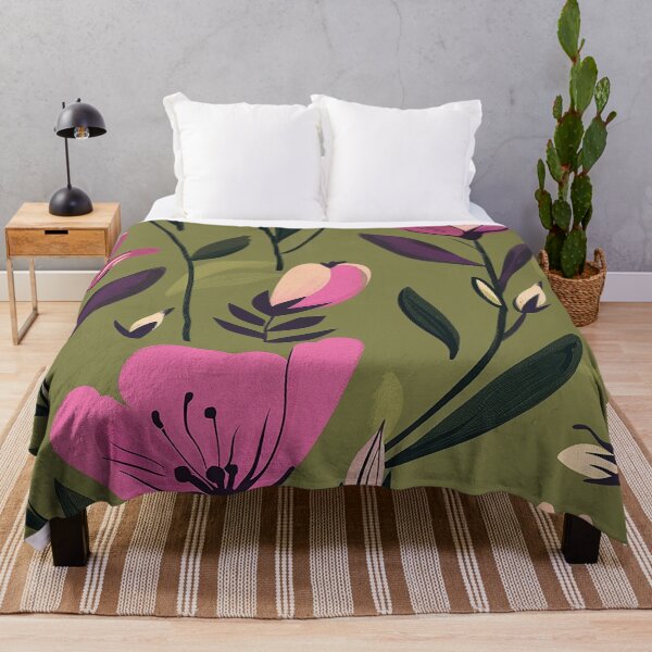 Item preview, Flower pattern, modern style. In pink and violet designed and sold by Dream scape  of Lucy.