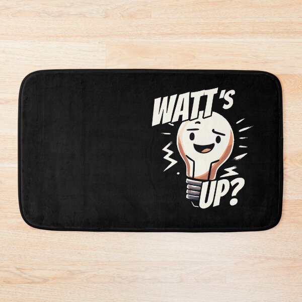 Item preview, Watts up - Whats up - Light Bulb Electrician Humor designed and sold by DoodleDashShop.