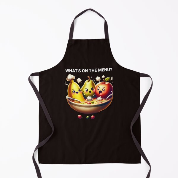 Item preview, What's on the Menu? - Funny Apron designed and sold by galeous.