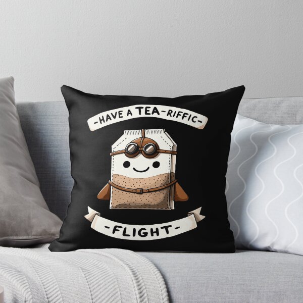 Item preview, Have a Tea-riffic Flight - Have a Terriffic Flight Tea Bag Traveler - Travel Addict designed and sold by DoodleDashShop.