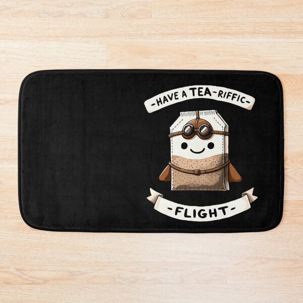 Item preview, Have a Tea-riffic Flight - Have a Terriffic Flight Tea Bag Traveler - Travel Addict designed and sold by DoodleDashShop.