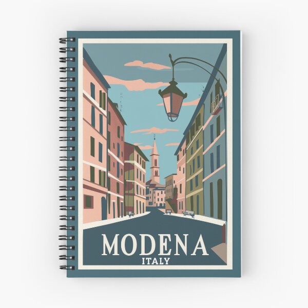 Aperçu de l'œuvre Une illustration de voyage vintage de Modène - Italie créée et vendue par GoodOldVintage.