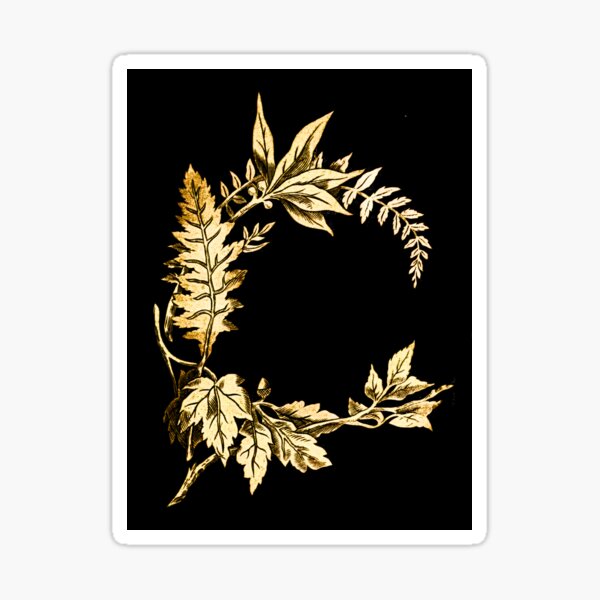 Aperçu de l'œuvre Feuilles dorées gravées vintage créée et vendue par stevepaint.