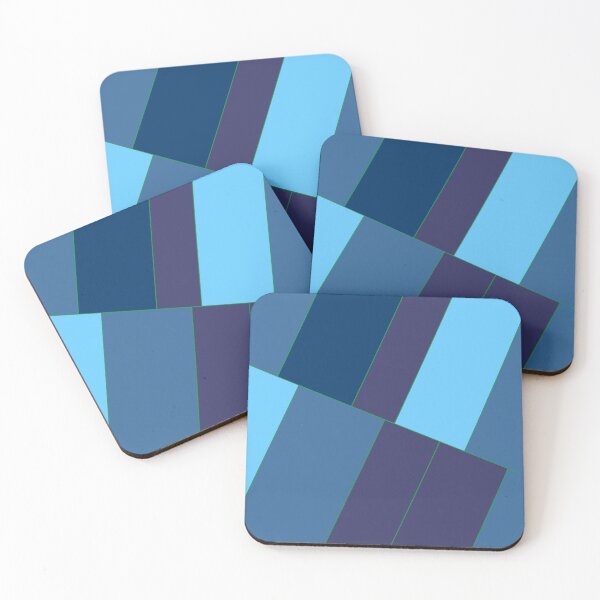 Item preview, Bleu Gradient Tones Azul Multicolor Bars designed and sold by Alchemy-A-La-G.