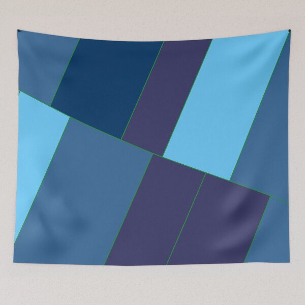 Item preview, Bleu Gradient Tones Azul Multicolor Bars designed and sold by Alchemy-A-La-G.