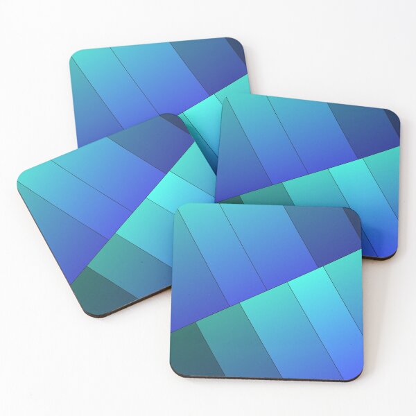 Item preview, Teal Gradient Tones Blue Multicolor Bars designed and sold by Alchemy-A-La-G.