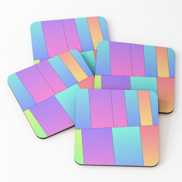 Item preview, Multicolor Gradient Tone Bar Rectangles designed and sold by Alchemy-A-La-G.