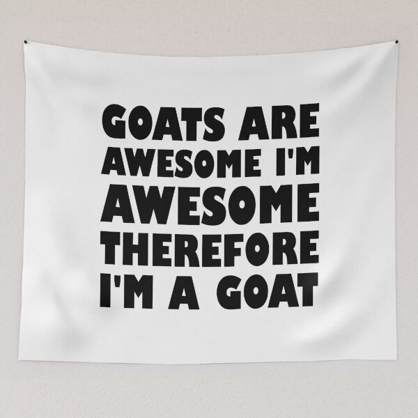 Item preview, Goats Are Awesome I'm Awesome Therefore I'm A Goat Pet Sheep designed and sold by Stick-Artistry.