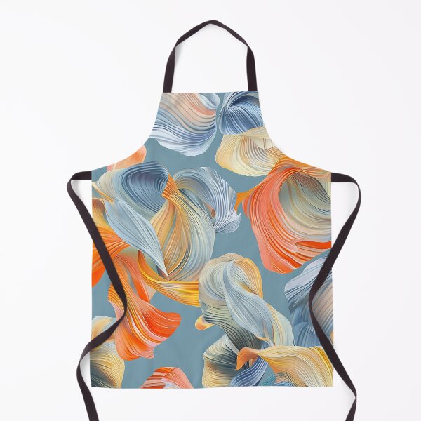 Item preview, Pattern with abstract fish shapes designed and sold by Dream scape of Lucy.