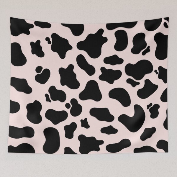 Item preview, Black and Pink Cow designed and sold by ZedColors.