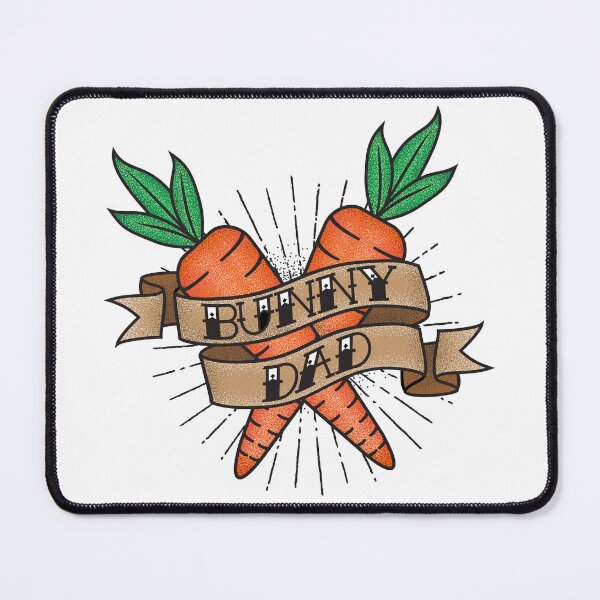 Item preview, Bunny Dad: Retro Tattoo designed and sold by MidnightSnackCS.