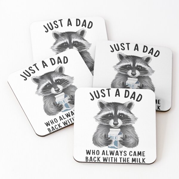 Item preview, Funny Raccoon Just A Dad Who Always Came Back With The Milk Men's   designed and sold by SlocifieShop.