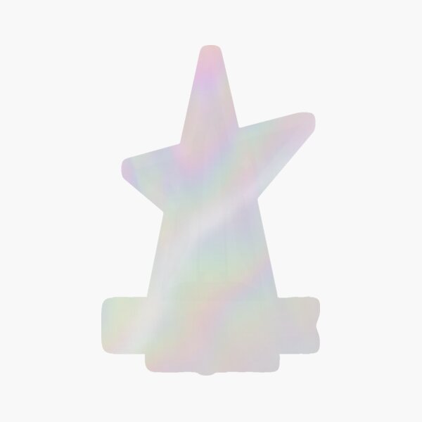 Cosmopunk Logo - Trans White Holographic Sticker