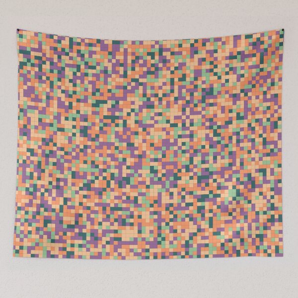 Item preview, Rainbow Multicolor Square Cubes Abstract Camo Pattern designed and sold by Alchemy-A-La-G.